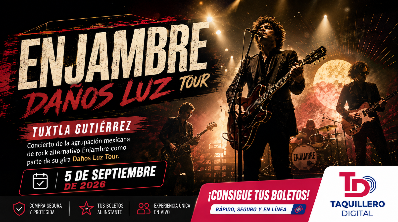 Enjambre – Daños Luz Tour