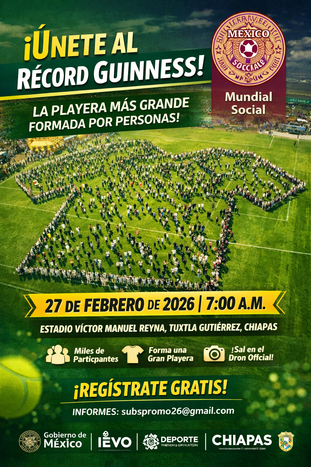 La playera mas grande del Mundo